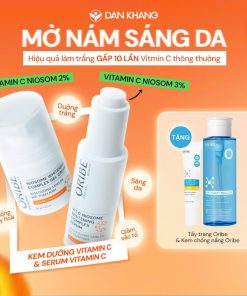 Combo Dưỡng Sáng Mờ Thâm Nám Serum & Kem Dưỡng Vitamin C Niosome Whitening Complex Oribe