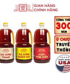 [Combo 3 Can] Than Vàng Tôm Nước Chấm 2 Lít/Can Làng Chài Xưa Đặc Biệt An Toàn Tiết Kiệm