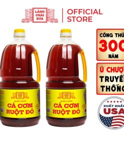 [Combo 2 Chai] Nước Chấm 2 Lít Cá Cơm Ruột Đỏ Làng Chài Xưa Chai Nhựa Cao Cấp Đặc Biệt Thanh Dịu