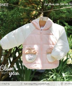 Áo Phao Có Mũ Honee Cho Bé Trai Gái 6M–4Y Giữ Ấm Mùa Đông Họa Tiết Con Sóc Hạt Dẻ Dễ Thương - Hrnee