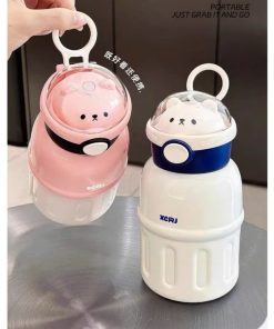 Bình Giữ Nhiệt Gấu 500Ml Tặng Kèm Sticker 0811 - Lady's Passion