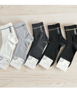 Set 5 Đôi Tất Vớ Nam Cổ Cao Mã 019 Dành Cho Nam