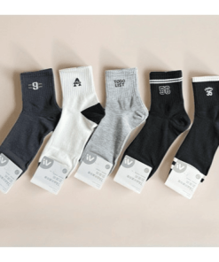 Set 5 Đôi Tất Vớ Nam Cổ Cao Mã 020 Dành Cho Nam