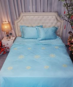 Bộ Chăn Ga Gối Lụa Tencel Pearl 5 Món Chun Chần (180x200cm) - Lasante