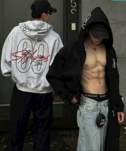 Áo Khoác Nỉ Bông Xuất Khẩu Mềm Mịn In 69 - Thiết Kế Thời Trang Phong Cách Aknp086