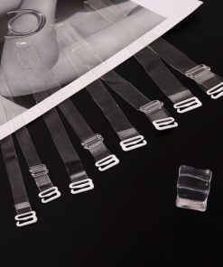 Set 2 Dây Áo Ngực Trong Suốt, Dây Áo Lót Siêu Dai 1 Cặp