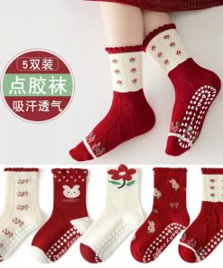 Set 5 Đôi Tất Vớ 44 Siêu Xinh Dễ Thương Từ 1-12 Tuổi Dành Cho Bé Gái