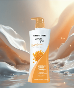 Chai Dưỡng Thể Mistine White Spa Gold Caviar Uv Whitening - 400Ml - 36895 - Mistine