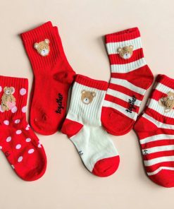 Set 5 Đôi Tất Vớ 051 Dễ Thương Từ 1-12 Tuổi Dành Cho Bé Gái