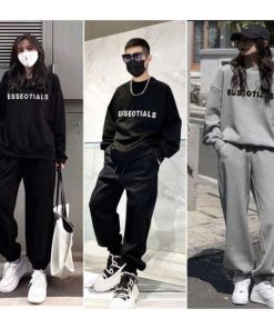 Sét Quần Joker Thụng Cạp Chun + Mix Áo Sweater Thu Đông Cổ Trong Essentail Dài Tay