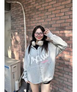 Áo Khoác Hoodie Zip Nam Nữ Thoxri Form Rộng Draw Nỉ Bông Mũ To 2 Lớp Hottrend Thời Trang Nam Nữ - Tp839