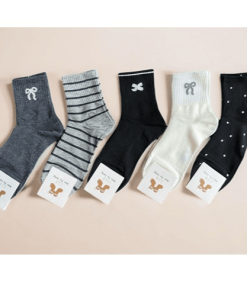 Set 5 Đôi Tất Vớ Nữ Cao Cổ Mã 024 Dành Cho Nữ