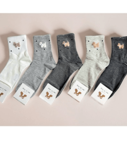 Set 5 Đôi Tất Vớ Nữ Cổ Cao Mã 027 Dành Cho Nữ