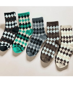 Set 5 Đôi Tất Vớ Nữ Cao Cấp Cổ Cao Mã 30 Dành Cho Nữ