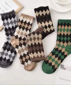 Set 5 Đôi Tất Vớ Nam Nữ Cao Cấp Cổ Cao Mã 30 Dành Cho Nữ