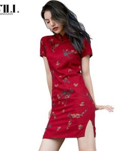 Sườn Xám Umi Phong Cách Trung Hoa Yvy20 _ Triệu Vy Store