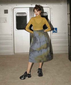 Váy Tie Dye Lưng Cao - Mushroom Lee