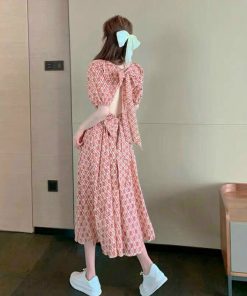 Váy Tiểu Thư Cổ Chữ V Cột Nơ Dáng Dài Thanh Lịch V121 -  Cloudy Dress