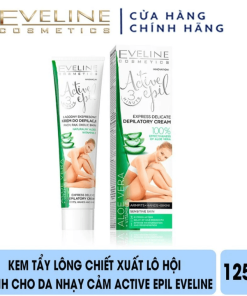 Kem Tẩy Lông Eveline Active Epil Chiết Xuất Lô Hội Cho Da Nhạy Cảm 125Ml