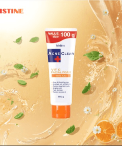 Tuýp Sửa Rửa Mặt Dành Cho Da Mụn Mistine Acne Clear Vitc Facial Foam - 100g - 30147 - Mistine