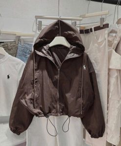 Áo Khoác Dù Gió Nam Nữ Có Nón Thêu Chú Ngựa Mẫu Mới - Htm Fashion