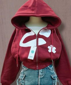 áo Khoác Nỉ Nữ Form Boxy Lửng In Nổi Hoa 4 Túi Tay Xỏ Ngón Tp500 - Golden Dream