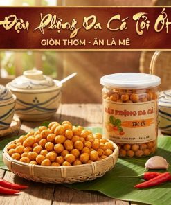 đậu Phộng Da Cá Tỏi ớt 500g Giòn Rụm Bùi Béo Cay Nhẹ - Winnie House