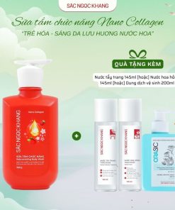 Sữa Tắm Chức Năng Nano Collagen [500g] - Sắc Ngọc Khang Kèm Quà Tặng